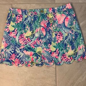 Lilly Pulitzer Colette skort in Mermaid Cove